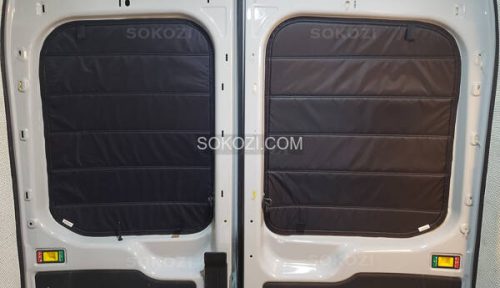 Insulated blackout covers for rear doors Ford Transit